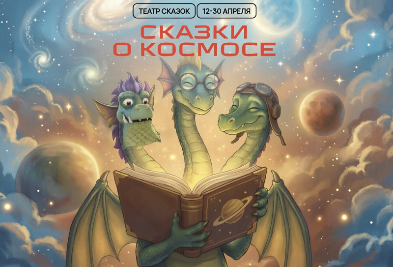 «Драконыч и сказки о космосе» в Театре сказок на ВДНХ: Апрель 2026. 3+