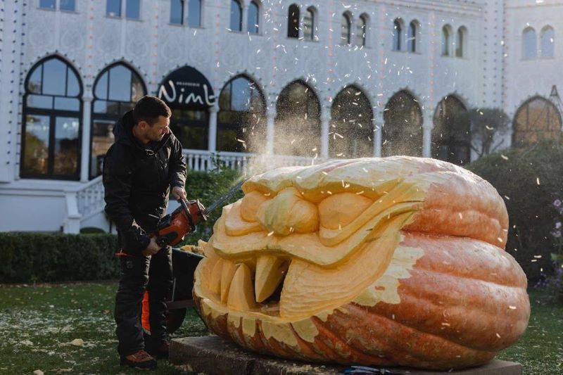 Шоу резьбы по гигантским тыквам в Аптекарском огороде. 17-18 октября.0+