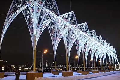Необычные арки в Парке Горького