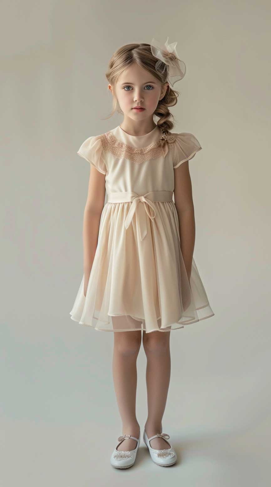 Маленькая девочка в выпускном платье Армани
