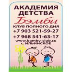 Академия детства Бэмби-частный детский сад  для детей от 1 года
