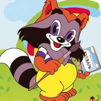 Логотип детского сада Кроха Енот Логотип детского сада Кроха Енот