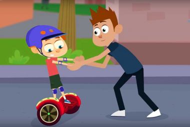 Новый образовательный проект ГИБДД в Московской области открыл показ мультика «Фиксики - Гироскутер»