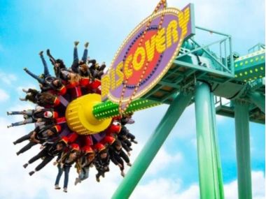 Новый космический аттракцион «Дискавери» в парке "Сказка"