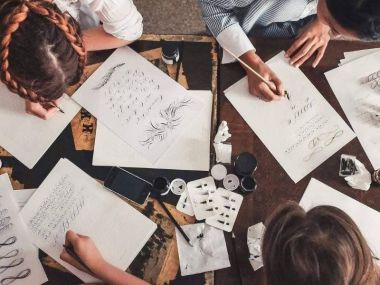 Мастер-класс по каллиграфии на Болотной площади.24-27 февраля.6+